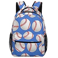 Baseballs Unisex Laptop Backpack Lightweight Shoulder Bag Travel Daypack