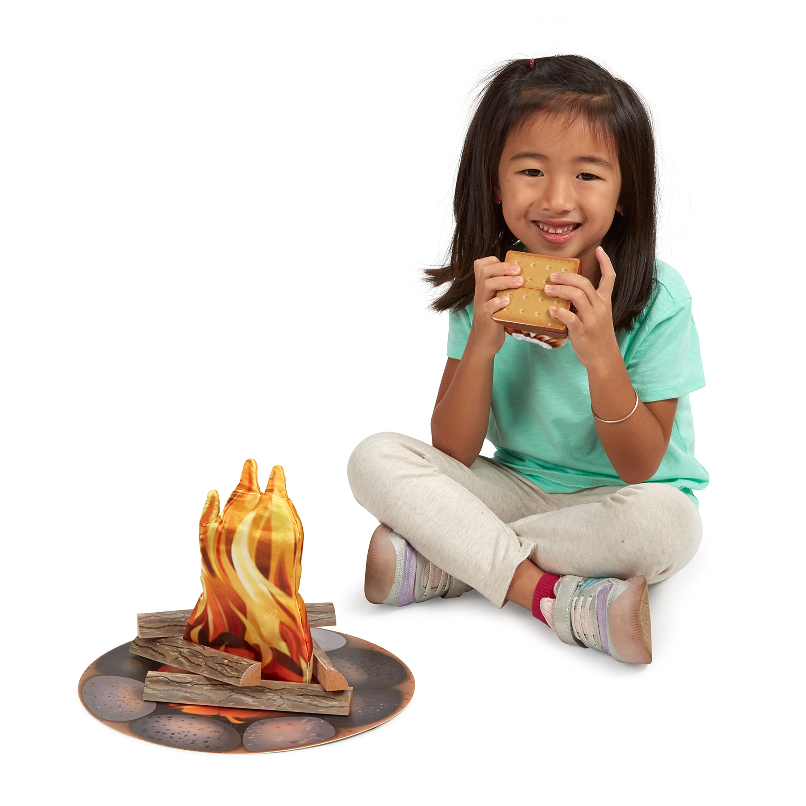 Melissa & Doug Let's Explore Campfire S'Mores Play Set - Play Campfire Sets For Kids Ages 3+