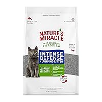Nature’s Miracle Intense Defense Odor Control Litter, 40 Pounds, Odor Control