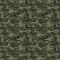 Permanent Adhesive Camouflage Vinyl Sheet Bundle 12in Camo Patterned Vinyl Decal Stickers (5A3, 8)