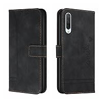 Cellphone Flip Case Compatible with Xiaomi Mi 9 Wallet Case,Shockproof TPU Protective Case,PU Leather Phone Case Magnetic Flip Folio Leather Case Card Holders Protective Case (Color : Black)