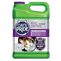 Cat's Pride Max Power: Total Odor Control - Up to 10 Days of Powerful Odor Control - Strong Clumping - 99% Dust Free - Multi-Cat Litter, Scented, 15 Pounds