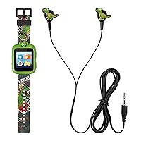 Playzoom Kids Smartwatch & Earbuds Set - Video Camera Selfies STEM Learning Educational Fun Games, MP3 Music Player Audio Books Touch Screen Sports Digital Watch Fun Gift for Kids Toddlers Boys Girls