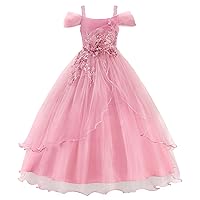 JerrisApparel Off Shoulder Girls Party Dress Pageant Prom Gowns Birthday Fancy Dresses