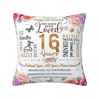 16th Birthday Gifts for Girls, Gifts for 16 Year Old Girl Pillow Cover 18
