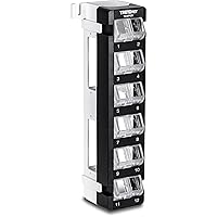 TRENDnet 12-Port Blank Angled Wall Mount Keystone Patch Panel, TC-KP12V, Use with TRENDnet Keystone Jacks (Sold Separately), Snap-in Style, Quick and Easy Access, 89D Wall Mount Bracket Included