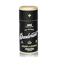 O'Douds Natural Deodorant for Men & Women - Vegan Deodorant - Aluminum Free Deodorant with No Parabens or Sulfates - Cedar & Citrus Scent (3oz.)