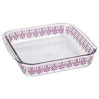 Spice by Tia Mowry Spice Cloves 1.8 QT Oven, Dishwasher, and Microwave Safe Borosilicate Glass Square Bakeware