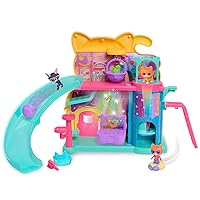 Disney Junior SuperKitties Purr ‘N’ Play Playset and Figures, 12-Pieces, Lights and Sounds, Kids Toys for Ages 3 Up