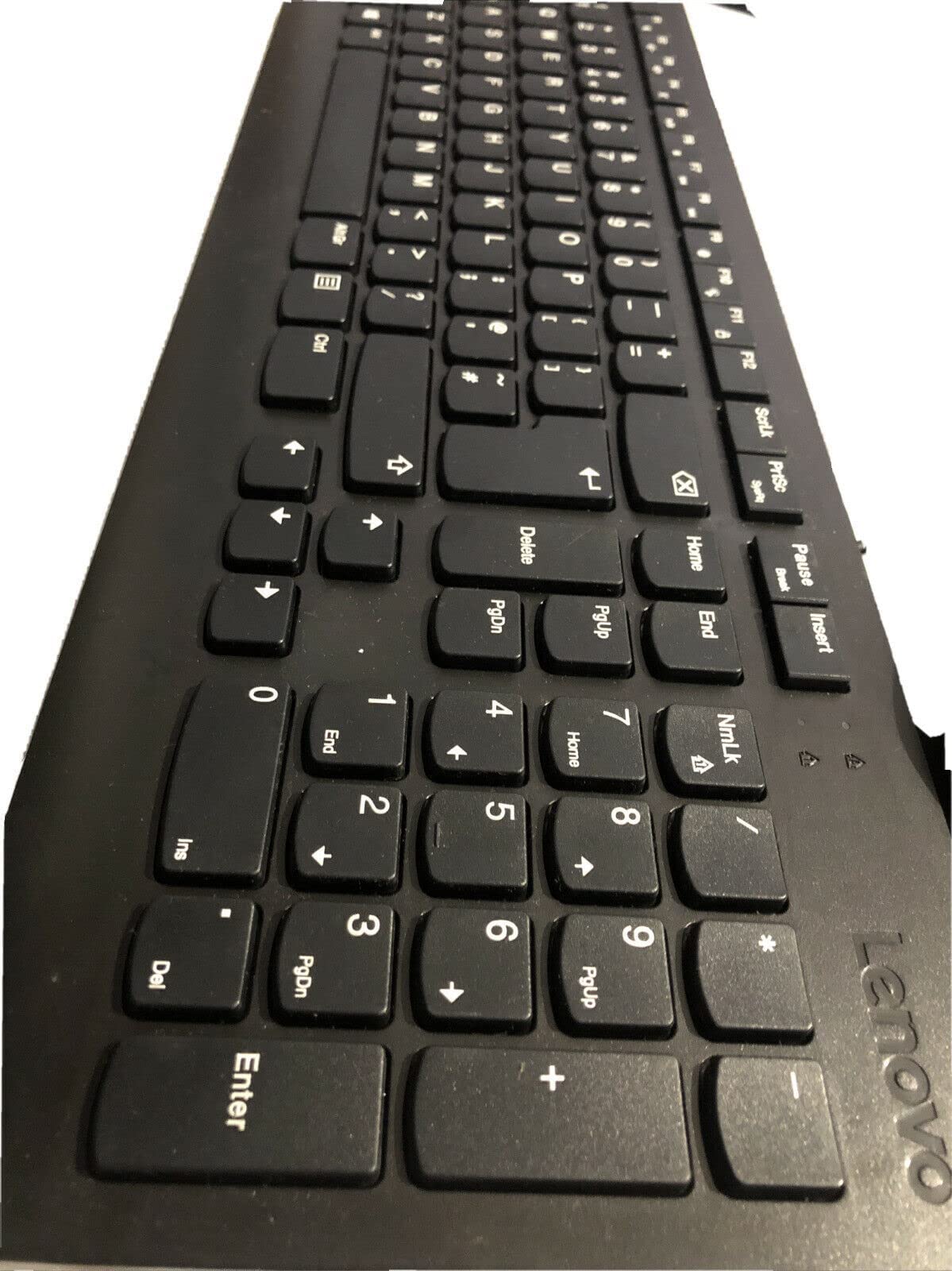 Lenovo 300 USB Keyboard, Wired, Adjustable Tilt, Ergonomic, Windows 7/8/10, GX30M39655, Black