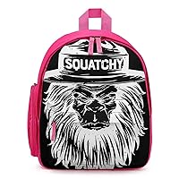 Bigfoot Sasquatch Mini Travel Backpack Casual Lightweight Hiking Shoulders Bags with Side Pockets