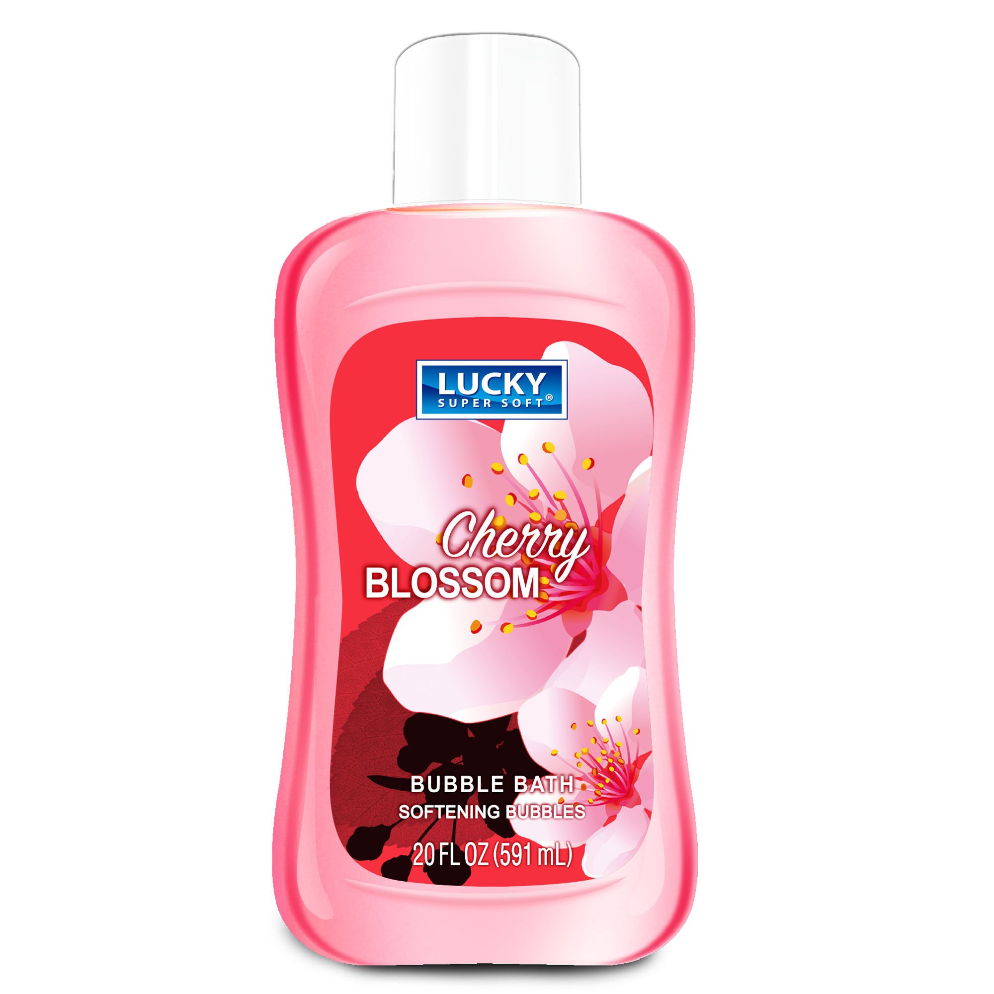 Lucky Super Soft Bubble Bath, Cherry Blossom, 20 Ounce