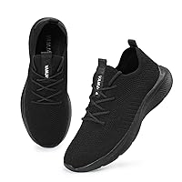 VAMJAM Men's Running Shoes Fashion Sneakers - Lightweight Breathable Flying Knitting Lace Up Mesh Walking Shoes Workout Casual Sports Shoes