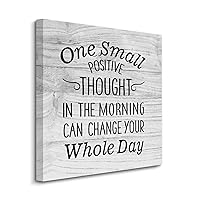 Canvas Print One Small Positive Thought In The Morning Can Change Your Whole Day Canvas Wall Art Prints on Canvas Ready To Hang Positive Sayings Wall Prints Decoration For Living Room Bathroom Bedroom
