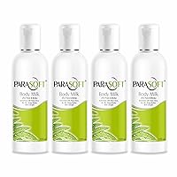 Body & Face Hydrating, Moisturizing & Nourishing Milk Lotion With Aloe Vera, Shea Butter, Vitamin B3 & B6 for Very Dry Skin, Ideal for Acne-Prone Skin - 100 ml (Pack of 4)