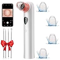 Blackhead Remover Vacuum with Camera, 2024 Newest Facial Pore Cleaner Type-C Rechargeable Black Head Remover for Face, Upgraded Blackhead Extractor with 6 Suction Heads & 3 Adjustment Modes
