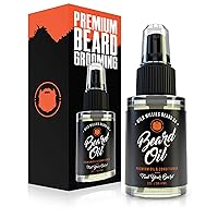 Premium Beard Oil & Conditioner Natural, Organic Ingredients & Essential Oils Promote Fast Beard Growth, Removes Itch & Dandruff - Deep Softener Treatment Restores Moisture - 2 Oz