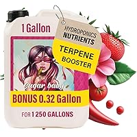 Terpenes Enhancer - Hydroponic Nutrients for Big Bud and Bud Candy Taste. Use as Soil Flower Food and Hydroponic Plant Food - Sugar Baby 0-1-1 Bloom Booster Terpinator by Nutriling 1.32 Gallon