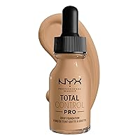 NYX PROFESSIONAL MAKEUP Total Control Pro Drop Foundation, Skin-True Buildable Coverage - Buff