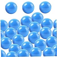 Bingo Balls 50Pcs Hollow PP 1.57in Lottery Balls Smooth Vibrant Raffle Balls Round Lottery Balls for Lottery Ball Machine Party, Blue.