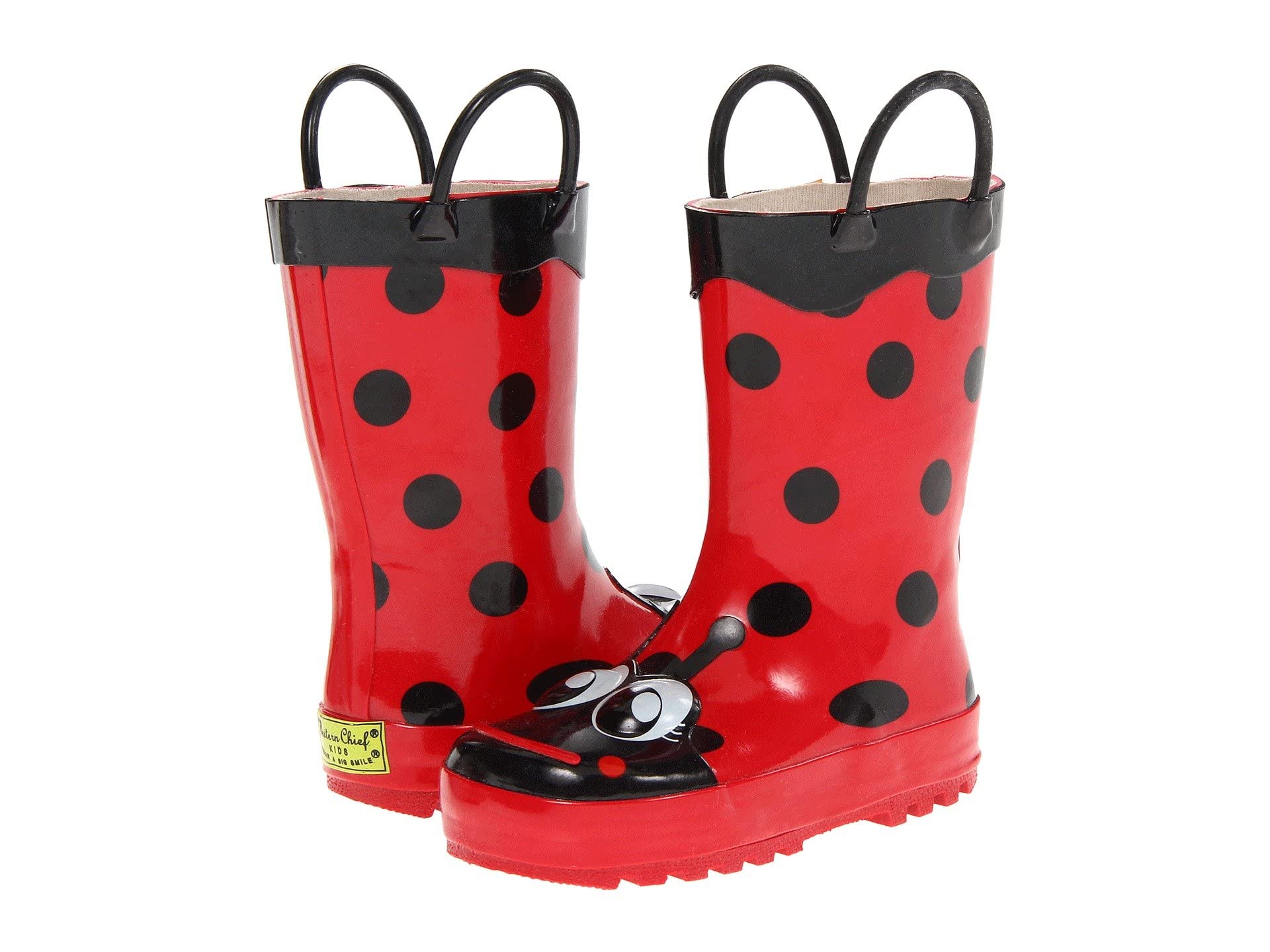 Western Chief Girls Waterproof Printed Rain Boot with Easy Pull on Handles