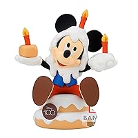 Banpresto - Disney Characters - Mickey Mouse (Disney 100th Anniversary), Bandai Spirits Sofubi Figure