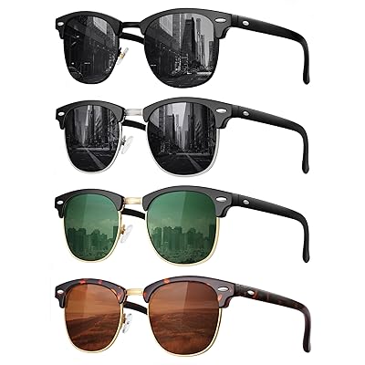Mua FURISHQI Classic Polarized Sunglasses for Men and Women Retro Style  Semi Rimless Frame Sun Glasses 100% UV Protection Goggles trên  Mỹ  chính hãng 2024