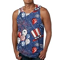 Mens Independence Day Shirt Tank Tops Men Design Fake Muscle Shirt Funny Workout tees Men Oversized Mens Tshirts Gym
