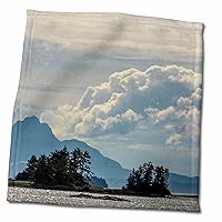 3dRose USA, Alaska, Tongass National Forest. Mountain and Ocean Landscape. - Towels (twl-314420-3)