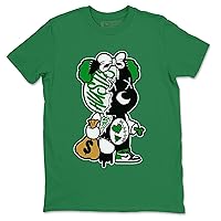 1 Celtics Design Printed Stitched Hustle Bear Sneaker Matching T-Shirt