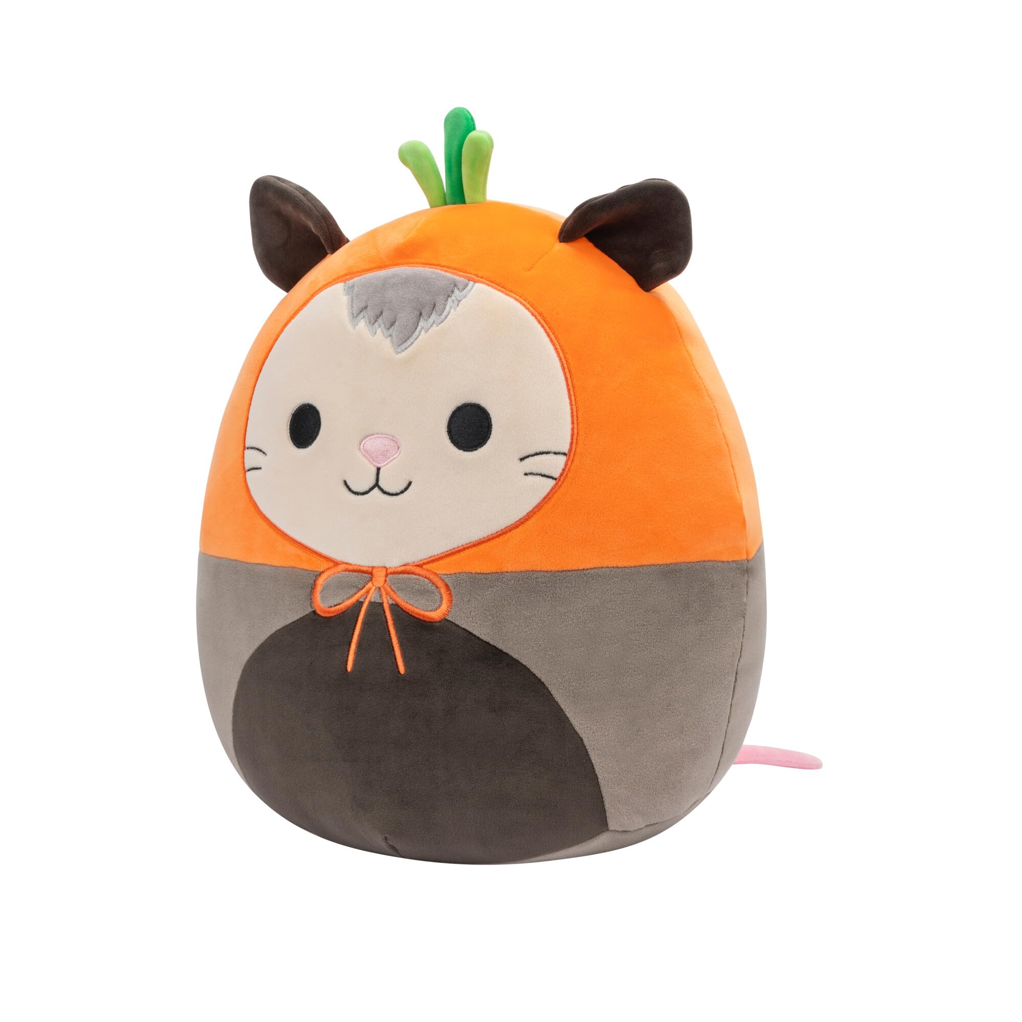 Squishmallows Original 12-Inch Luanne Grey Opossum with Carrot Hat - Official Jazwares Plush