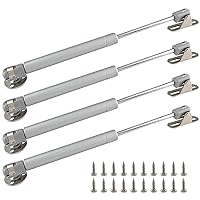 30N/6.7lbs Soft Close Lid Support, 10 Inch Length Gas Struts, Gas Springs, Gas Shocks, Gas Struts Soft Open Lid Hinge for Cabinet Toy Box, Pack of 4