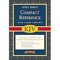 The Holy Bible: King James Version, Black Bonded Leather, Compact Reference Bible With Snap Flap The Holy Bible: King James Version, Black Bonded Leather, Compact Reference Bible With Snap Flap Paperback Bonded Leather