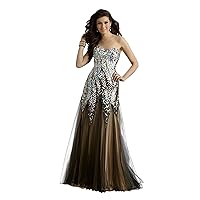 Sweetheart Drop Waist Couture Prom and Evening Dress 4321
