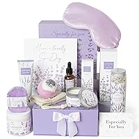Lavender Spa Gifts Set, 11 Pcs Bath Gift Set for Women, Relaxing Spa Gifts, Bath Spa Gift Basket for Women, Self Care Gifts, Care Package, Home Spa Products, Birthday Gifts for Women, Lavender Gifts