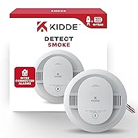 Kidde Hardwired Smoke Detector, 10-Year Battery Backup, Interconnectable, LED Warning Light Indicators