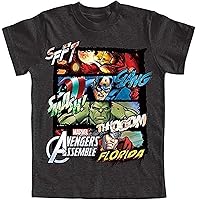 Disney Marvel Avengers Boys Four Square T-Shirt