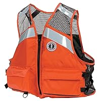 MUSTANG SURVIVAL Industrial Mesh Vest with Solas Reflective Tape