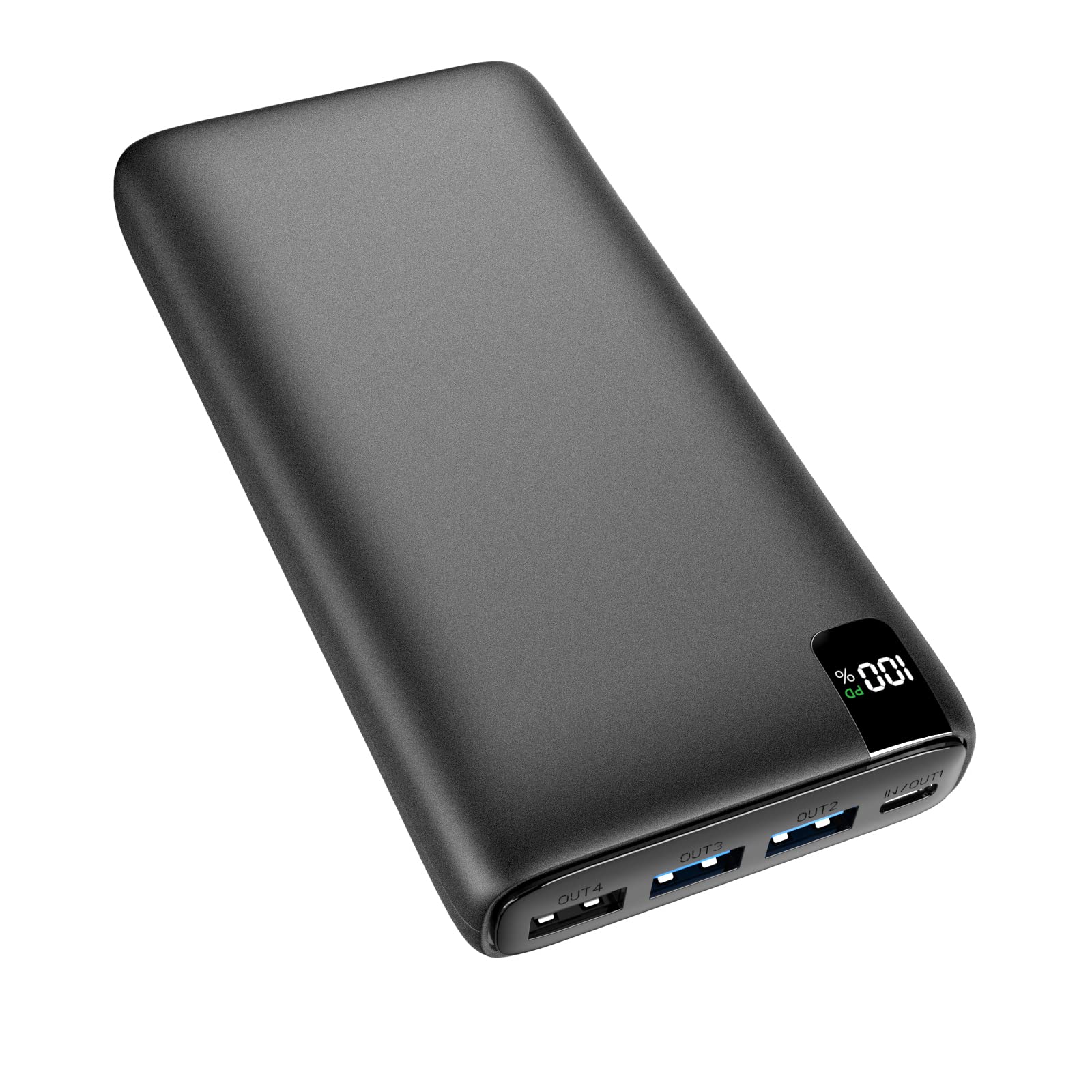 FEELLE Power Bank Portable Charger - 27000mAh USB C in & Out PD Fast Charger QC3.0 22.5W 4 Outputs External Battery Pack Compatible with iPhone, Samsung, Google, LG, Tablet and More