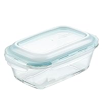 LocknLock Purely Better Glass Bread Baking/Loaf/Mealoaf Pan/Food Storage Container with Lid, 8.5 Inch x 5.5 Inch, Clear