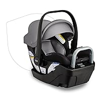 Britax Willow S Infant Car Seat with Alpine Base, ClickTight Technology, Rear Facing Car Seat with RightSize System, Graphite Onyx