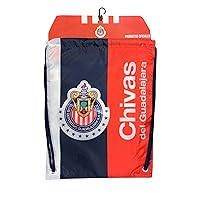 Icon Sports Chivas Drawstring Cinch Bag, Red/Navy, One Size