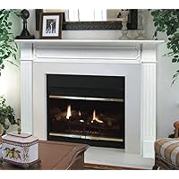 Pearl Mantels 520-48 Berkley Paint Grade Fireplace Mantel, 48-Inch, White, 48 Inch