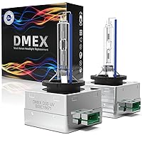 DMEX D3S HID Headlight Bulbs Xenon 6000K Cool White 35W Replacement 66340 42403 42302 Headlamp - Pack of 2