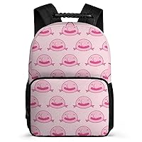 Happy Blobfish 16 Inch Travel Laptop Backpack Casual Hiking Backpack with Mesh Side Pockets for Business Work