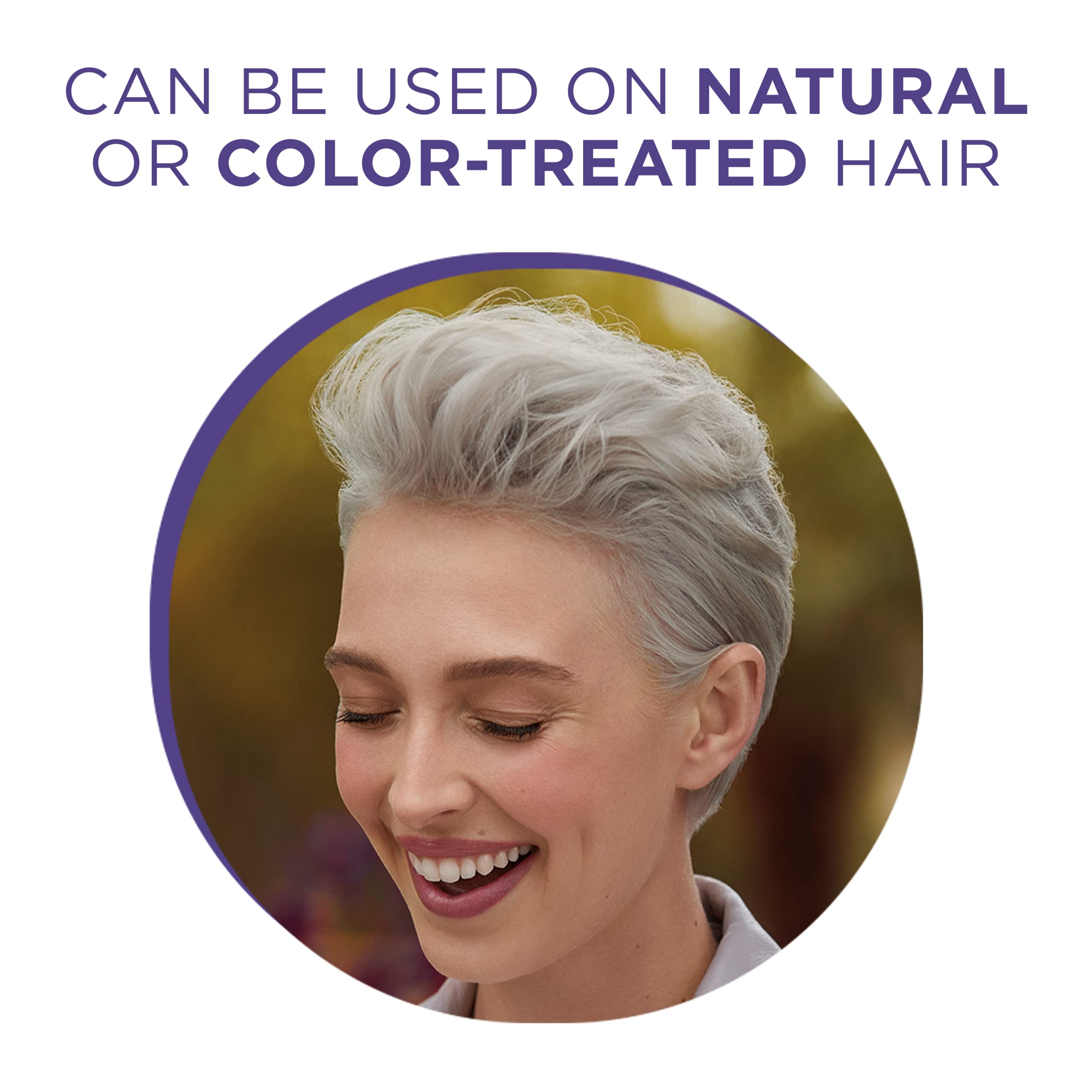 Clairol Professional Shimmer Lights Violet Toning Mask for Neutralizing Brassy Tones with Refreshing Blonde Hair Results