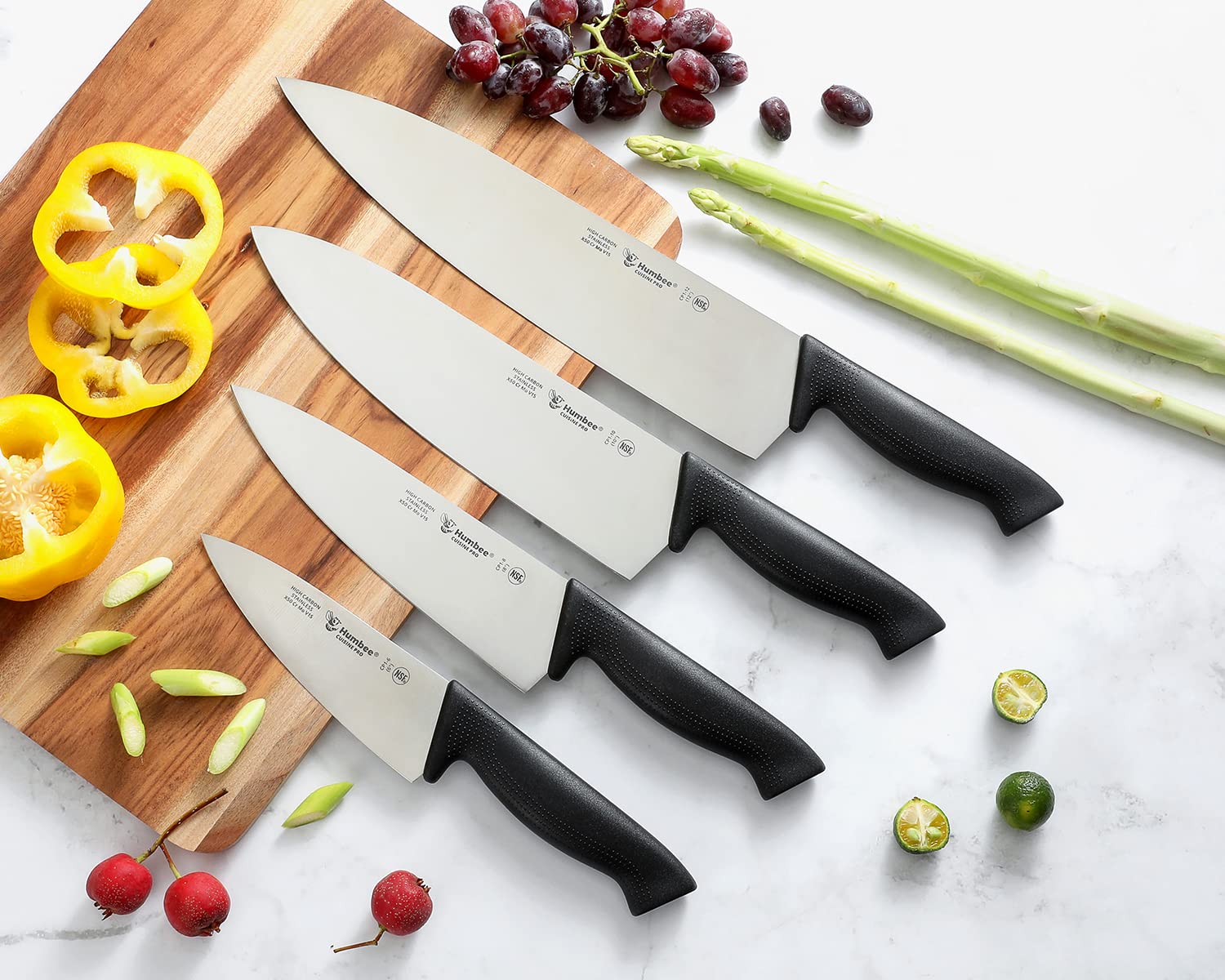 HUMBEE Chef Knife 10 Inch - High Carbon Stainless Steel, Ultra-sharp Chef’s Knife NSF Certified