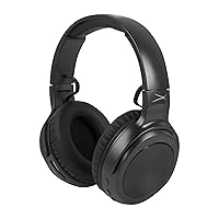 Altec Lansing MZX701- BLK Rumble Bass Boosted Over Ear Bluetooth Headphones with Omnidirectional Vibration, 10 Hour Battery Life and Voice Assistant Integration, Dynamic Bass, Black, 8.3 x 8.2 x 4.1 Inches