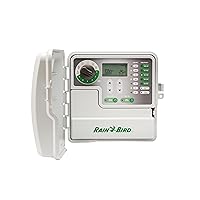 Rain Bird SST600OUT Simple-To-Set Indoor/Outdoor Sprinkler/Irrigation Timer/Controller, 6-Zone/Station (this New/Improved Model Replaces SST600O),Gray/Green