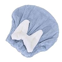 Soft and Absorbent Hair Towel Wrap for Wet Hair Fast Drying Microfiber Towel with Knot Bath Accessories for Women Absorbent Hair Towel